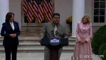 Hanford TikTok star Leo Gonzalez speaks at the White House for Hispanic Heritage Month