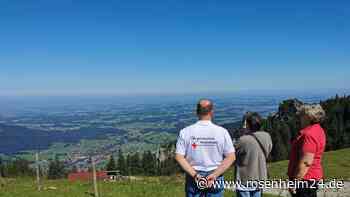 Bei bestem Wetter auf der Kampenwand - Monikas Wunsch hat sich erfüllt