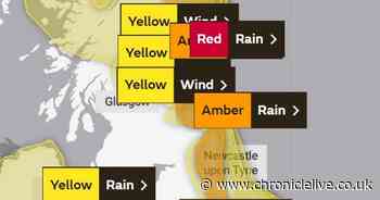 Met Office 'danger to life' warning issued as Storm Babet to batter North East