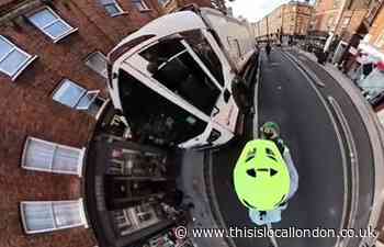 Jeremy Vine films Veolia bin lorry 'in Camden cycleway' again