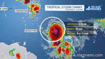 Tropical Storm Tammy expected to strengthen as it moves west across tropical Atlantic