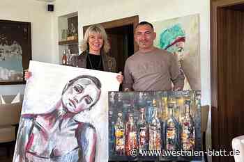 Claudia Allroggen präsentiert ihre Werke in Paderborner Restaurant