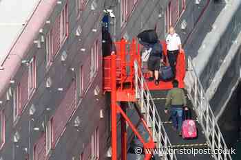 Live as asylum seekers return to Bibby Stockholm barge amid Just Stop Oil and anti-racism protests