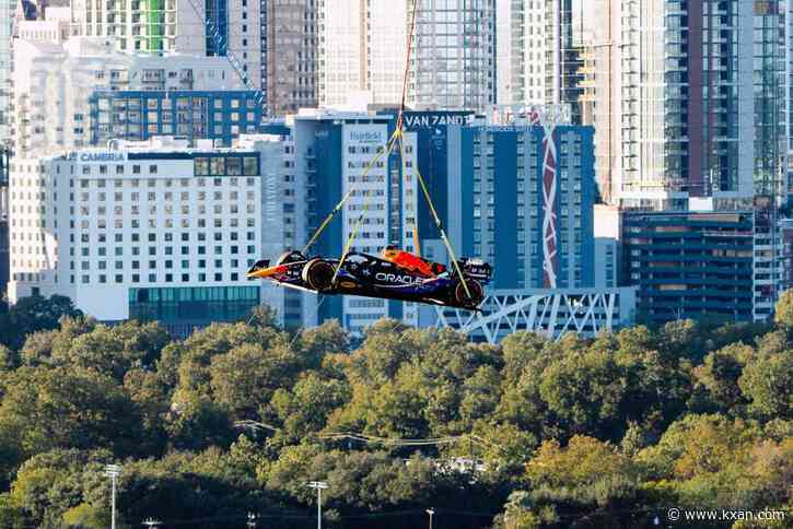 WATCH: Red Bull flies F1 car with new Texas-inspired design above Austin