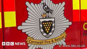 Large blaze breaks out near residential street