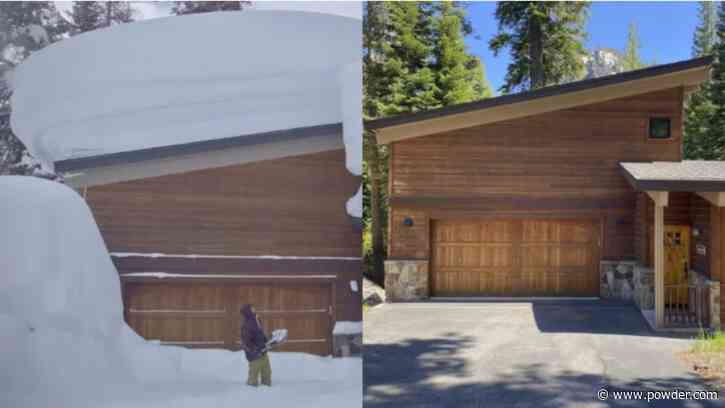 New Photos Put Tahoe's Record Snow From Last Season Into Perspective