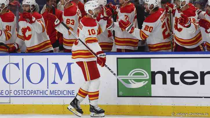 Adam Ruzicka scores go-ahead goal for Flames, who beat sloppy Sabres 4-3