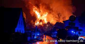 Großbrand in Königsfeld im Landkreis Bamberg