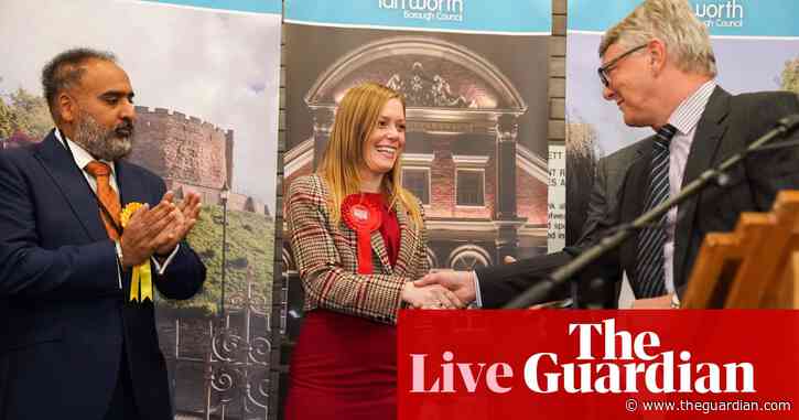 Labour hails ‘biggest byelection shock in history’, taking Tamworth and Mid Bedfordshire from Tories – live