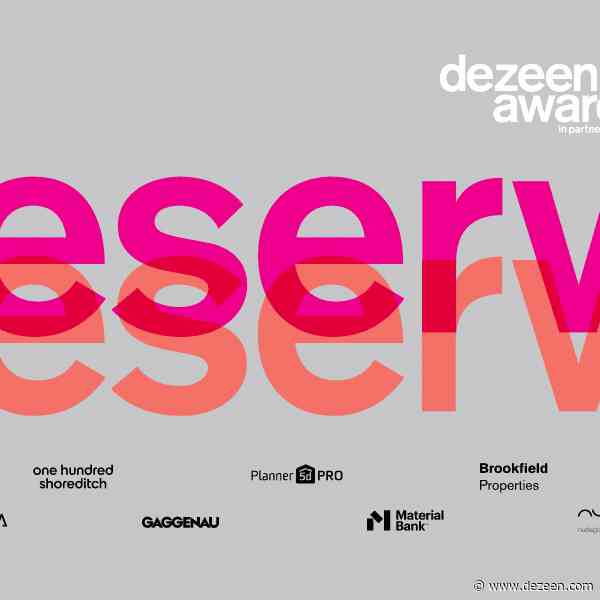 Dezeen Awards 2023 party tickets on sale!