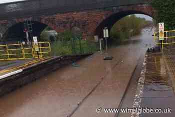 Storm Babet: Some Merseyrail services 'suspended' due to weather