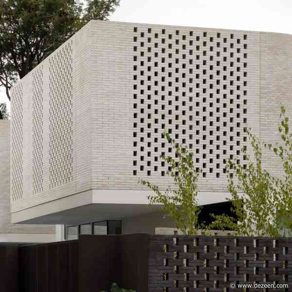 Dean Dyson Architects uses perforated brickwork to create "private oasis" for Melbourne home