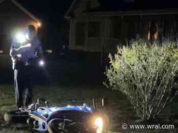 Motorcycle chase ends with crash in Sampson County