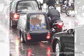 Bikers give 'amazing' Wirral dad Aaron Limb fitting send off