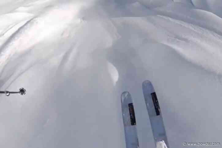 Pro Skier Stan Rey Charges Through Slough To Get His "Juices Flowing"