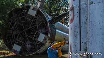 Apollo artifacts: NASA salvages parts from Alabama's rest stop Saturn IB rocket