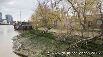 Flood defences in a stretch of the Thames in Greenwich to be updated
