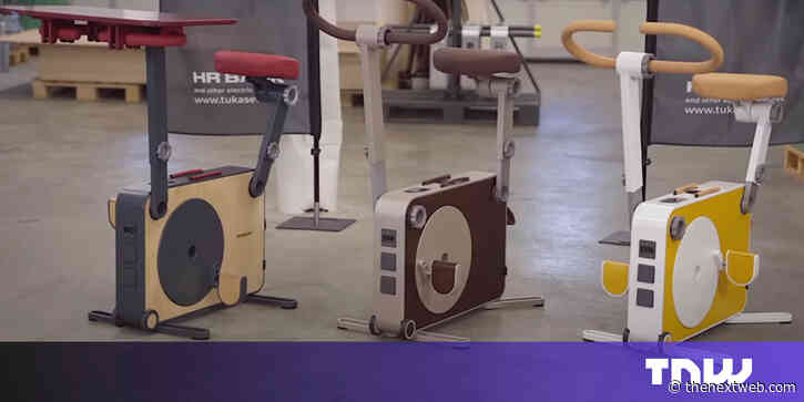 Exercise bike inspired by Ukraine war provides backup power during emergencies