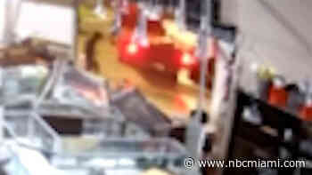 New video shows burglars smashing truck into Aventura jewelry store
