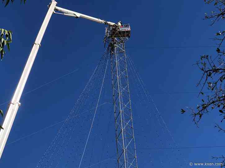 Crews install iconic Zilker Holiday Tree with more than 3,000 lights