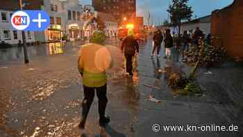 Hochwasser steigt: Ausnahmezustand in der Altstadt von Eckernförde
