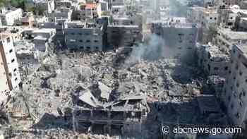 WATCH:  Destruction after Gaza refugee camp hit by strikes