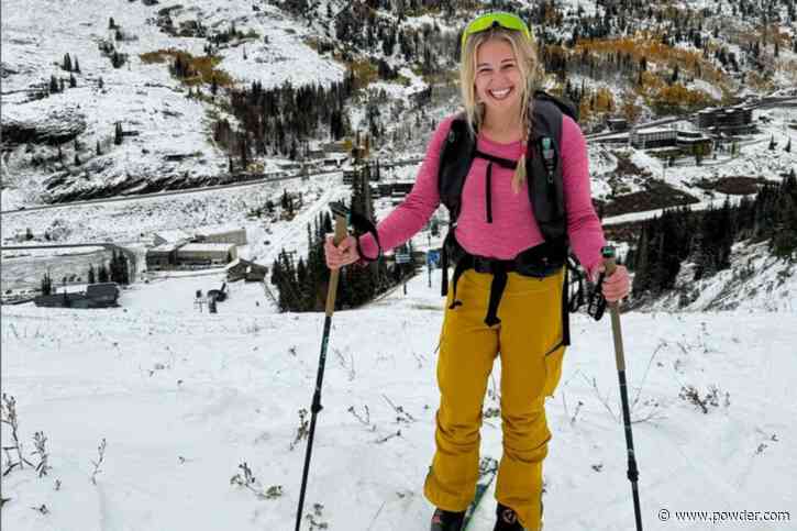 Professional Skier Makes First Turns Of The Winter Season At Alta Ski Area