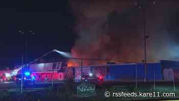 Fire heavily damages former Kmart in Minneapolis
