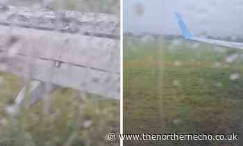 Plane ends on grass at Leeds Bradford after going off runway