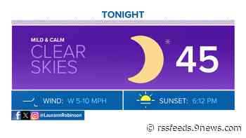 Sunny, warm weather for the weekend