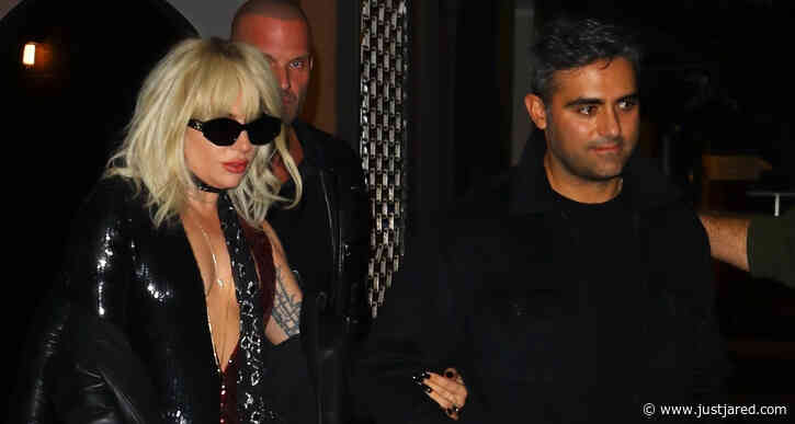 Lady Gaga Joined by Boyfriend Michael Polanksy for Late-Night Recording Studio Session in NYC