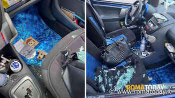 Pomeriggio di follia sulla Salaria: mattoni e pietre contro le auto e un bus danneggiato