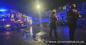 Residents evacuated from homes in Northumberland village as Storm Babet batters region