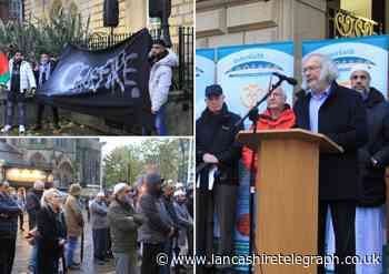 Crowds gather for Israel Palestine peace vigil in Blackburn