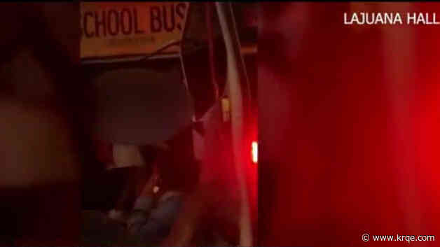 'Kids were banging on the windows': Chaotic Florida school bus incident caught on video