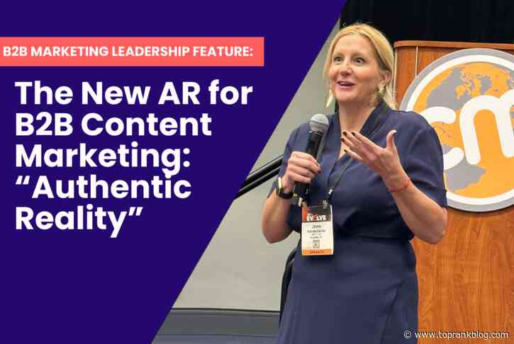 SAP on the New AR for B2B Content Marketing: Authentic Reality