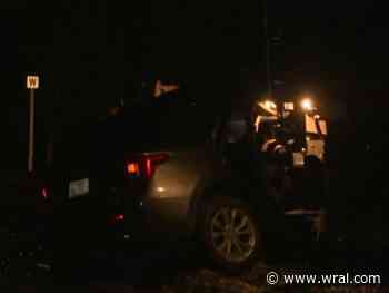 Train crashes into stalled car on Fayetteville Street in Durham