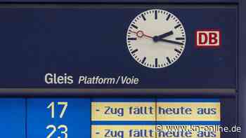 Warnstreik der GDL sorgt für Zugausfälle