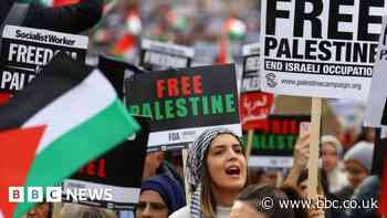 Pro-Palestinian protests take place in London, Birmingham, Cardiff, Belfast and Salford
