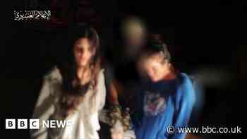 Hamas video shows US mother and daughter hostage release