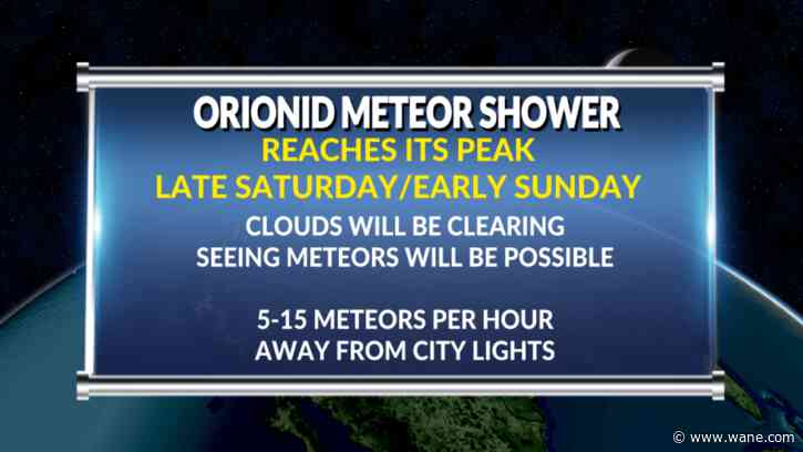 Orionid meteor shower to peak late tonight