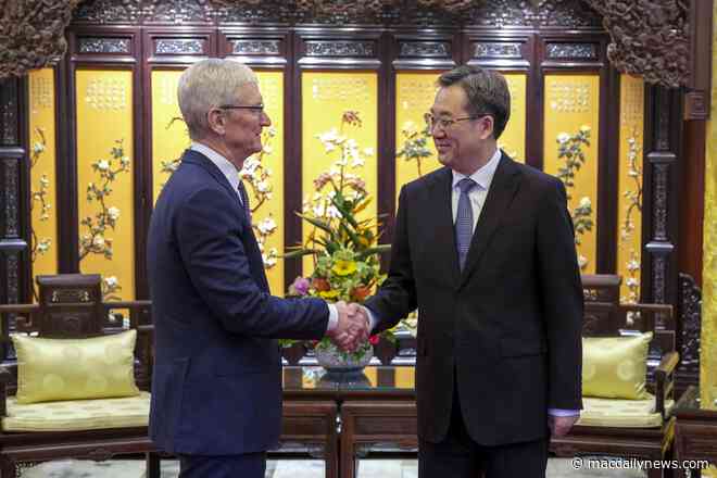China Vice Premier Ding meets with Apple CEO Cook