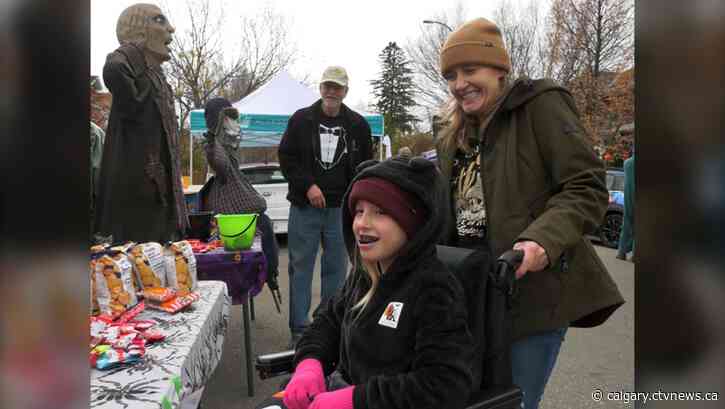 Accessible trick-or-treaters get an early start on Halloween in Hillhurst