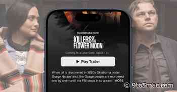 When will Killers of the Flower Moon stream on Apple TV+?