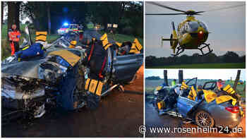 Autofahrer setzt AMG-Mercedes gegen Baum – Schwerverletzter wartet knappe Stunde auf Rettung