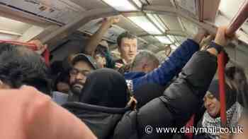 Police investigating London tube driver who whipped up passengers to chant pro-Palestinian slogans including 'From the river to the sea, Palestine will be free'