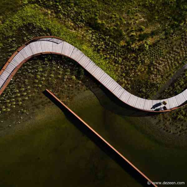White Arkitekter designs stormwater pond that "celebrates the joy of being part of nature"