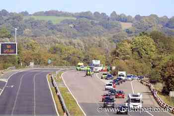 M5 motorway closed after pedestrian hit by lorry