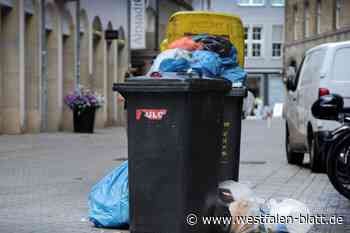 Gegen überfüllte Abfalleimer: Papierkörbe  in Bielefeld werden digital
