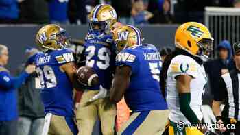 Bombers' Oliveira hits milestone in 45-25 blitz against Elks